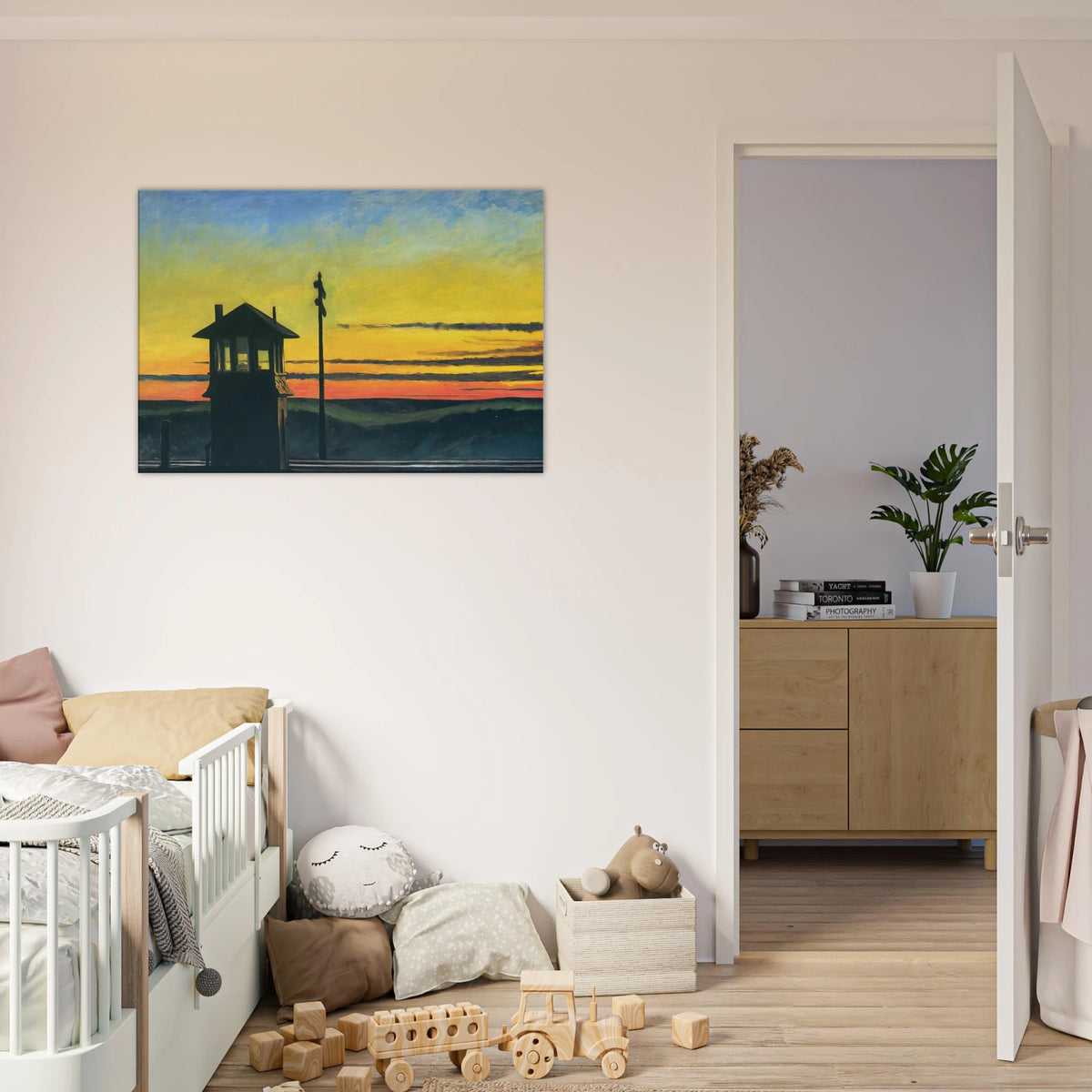 Railroad Sunset Canvas | Edward Hopper Canvas | Edward Hopper Print