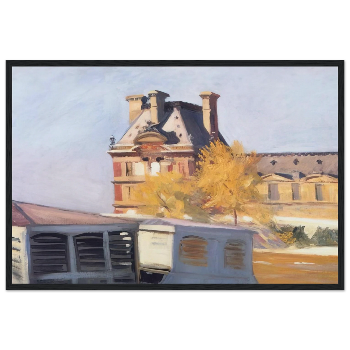 Le Pavillon de Flore Framed Poster | Edward Hopper Framed Prints Wall Art | Edward Hopper Print