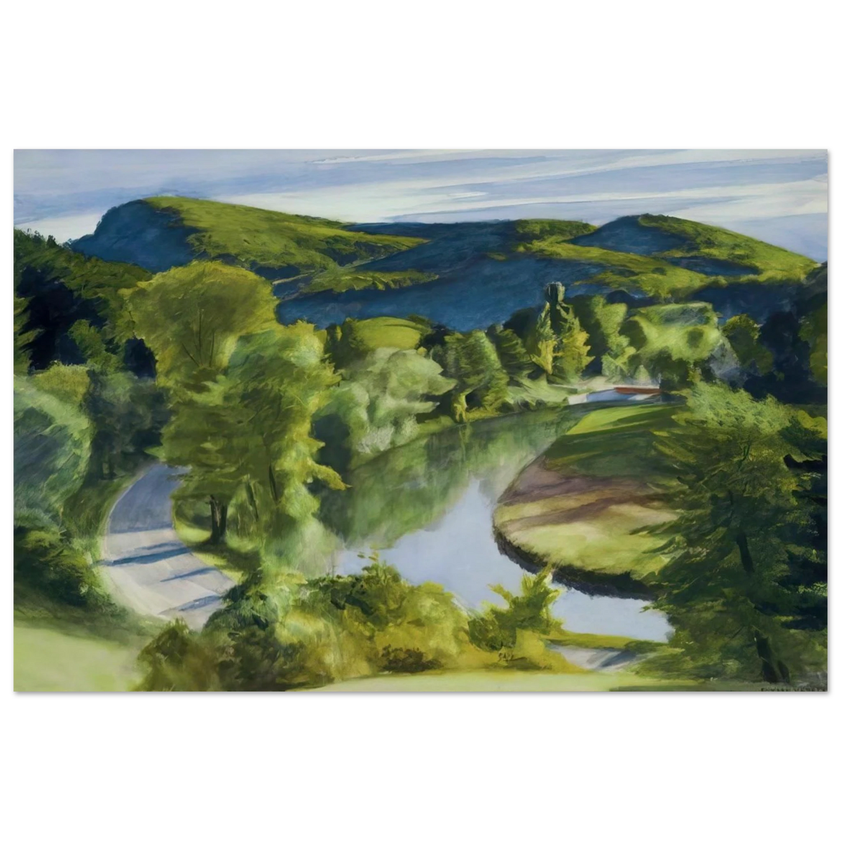 First Branch of the White River, Vermont Poster | Edward Hopper Poster | Edward Hopper Print