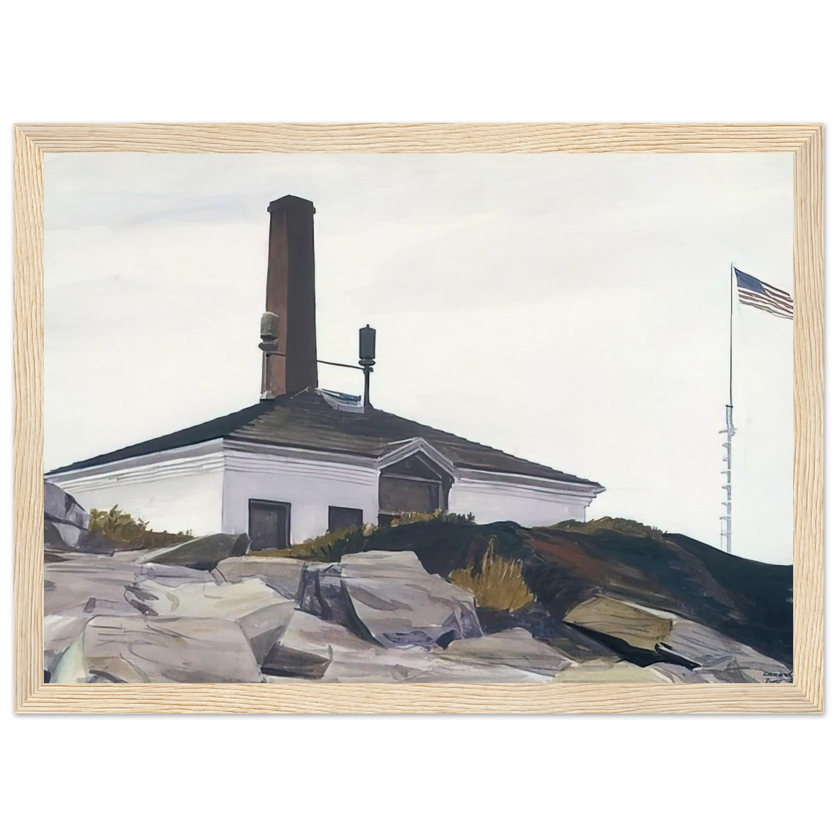 House of the Foghorn, I Framed Poster | Edward Hopper Framed Prints Wall Art | Edward Hopper Print