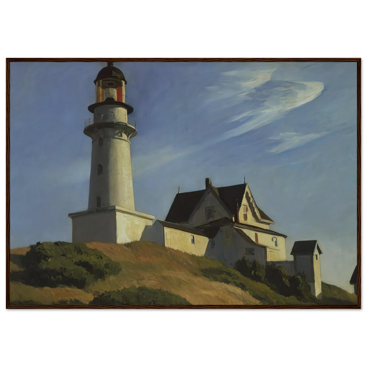 Lighthouse at Two Lights Framed Poster | Edward Hopper Framed Prints Wall Art | Edward Hopper Print