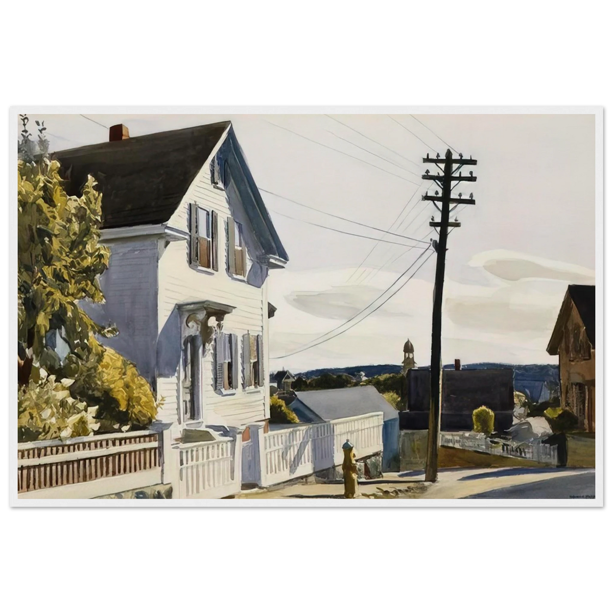 Adam s House Framed Poster | Edward Hopper Framed Prints Wall Art | Edward Hopper Print