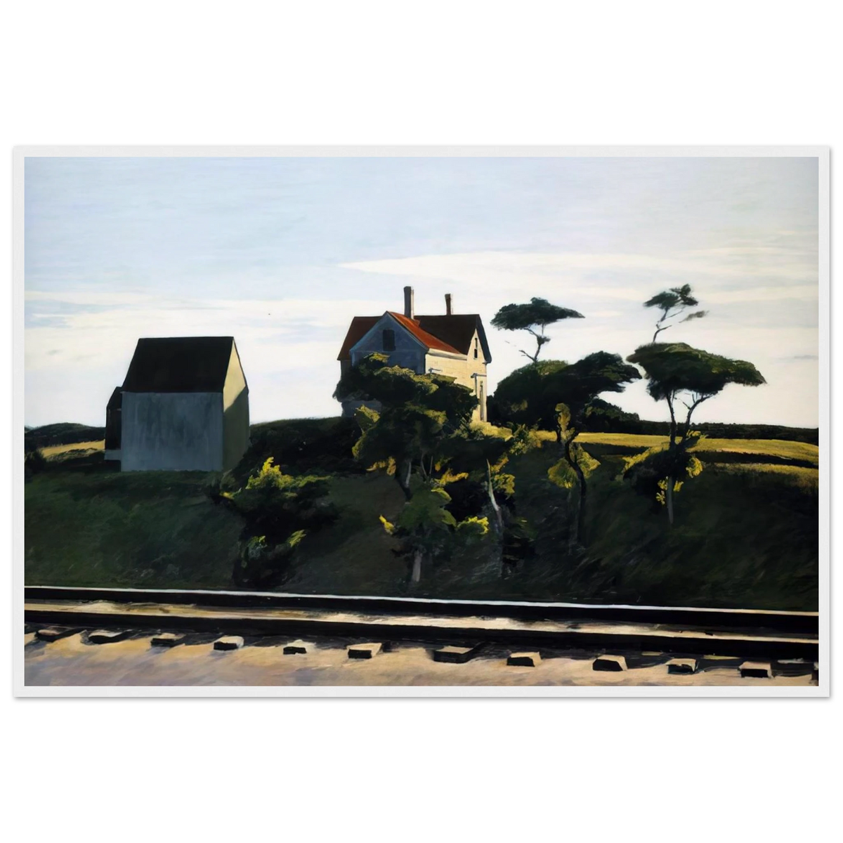 New York, New Haven and Hartford Framed Poster | Edward Hopper Framed Prints Wall Art | Edward Hopper Print