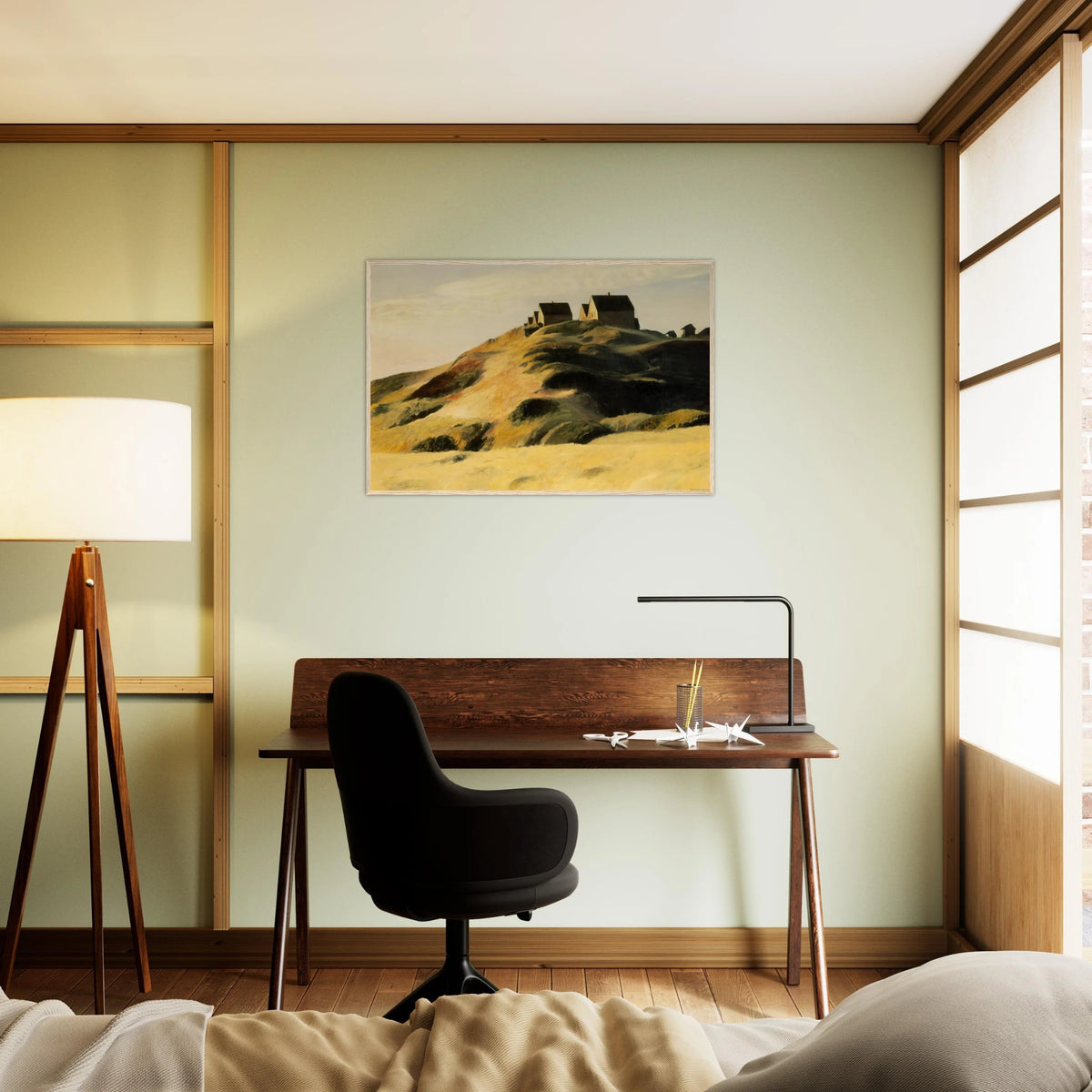 Corn Hill Framed Poster | Edward Hopper Framed Prints Wall Art | Edward Hopper Print