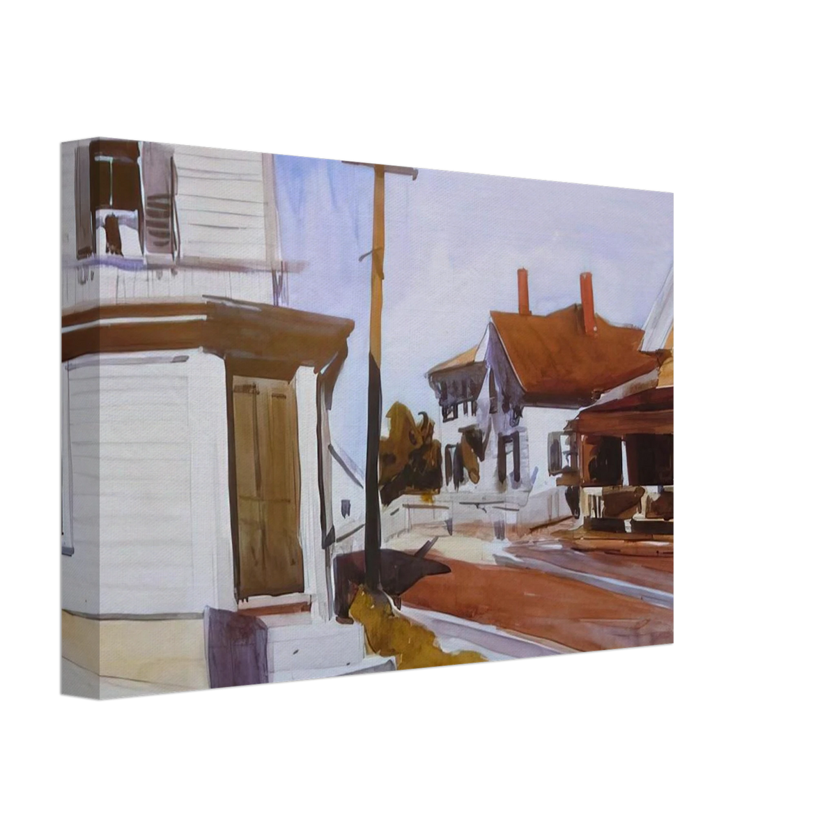 Street Corner Canvas | Edward Hopper Canvas | Edward Hopper Print