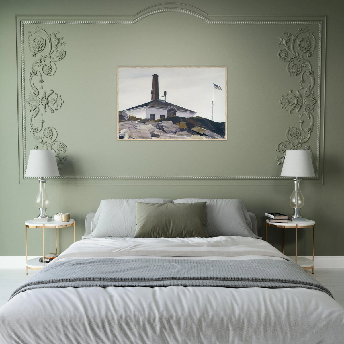 House of the Foghorn, I Framed Poster | Edward Hopper Framed Prints Wall Art | Edward Hopper Print