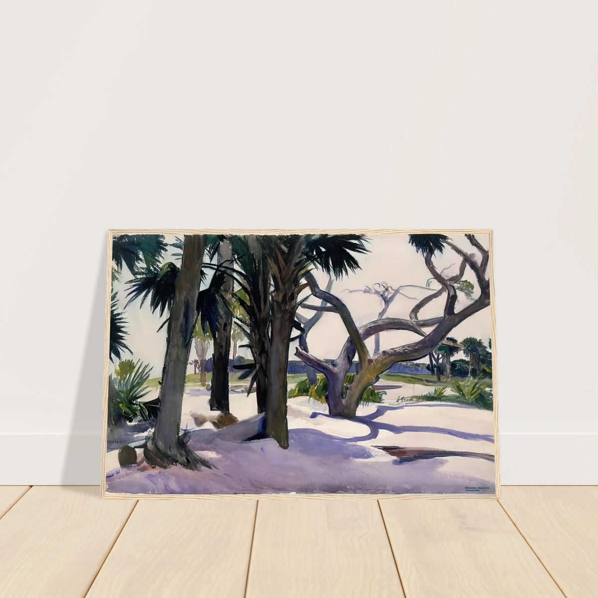 Folly Beach, Charleston, South Carolina Framed Poster | Edward Hopper Framed Prints Wall Art | Edward Hopper Print
