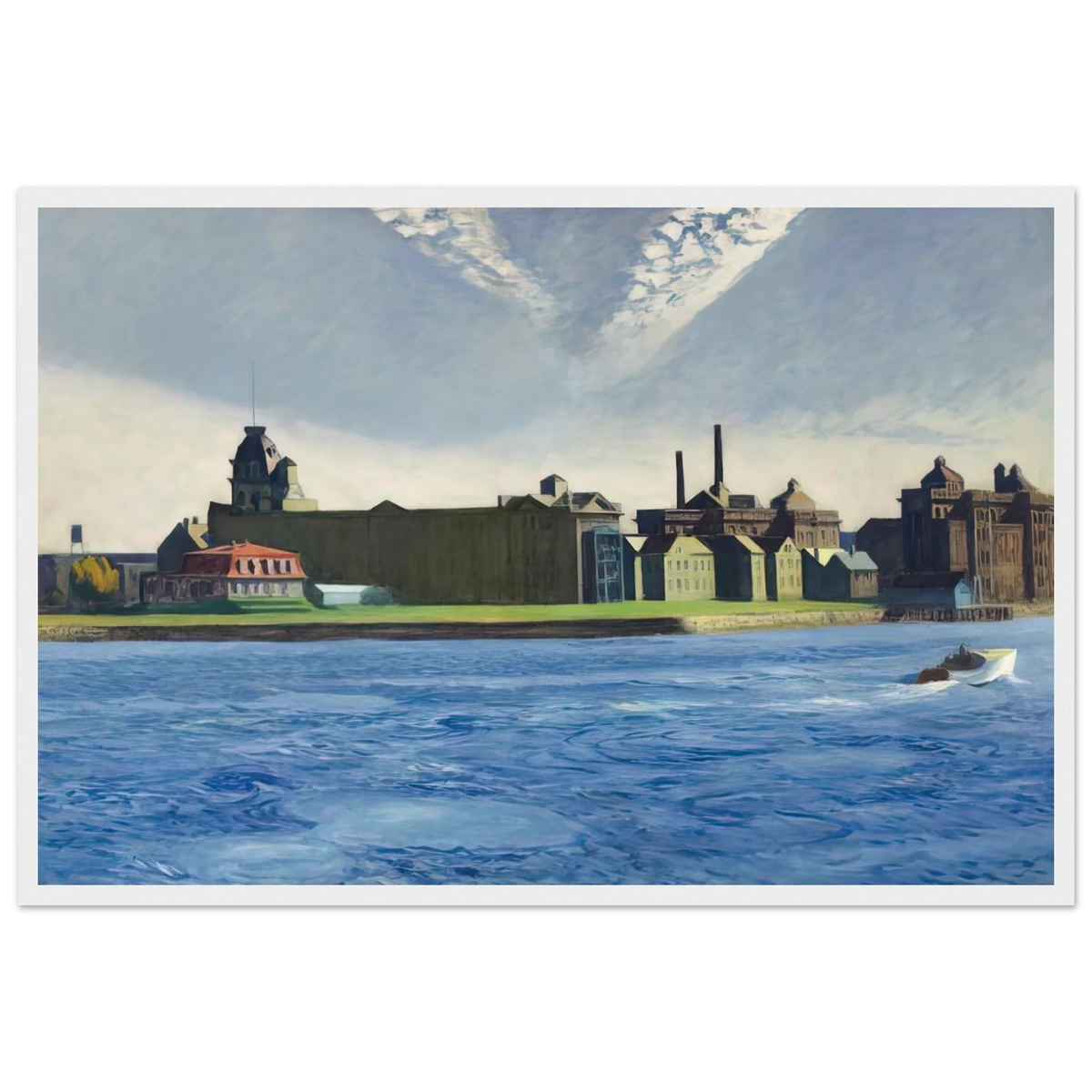 Blackwell s Island Framed Poster | Edward Hopper Framed Prints Wall Art | Edward Hopper Print