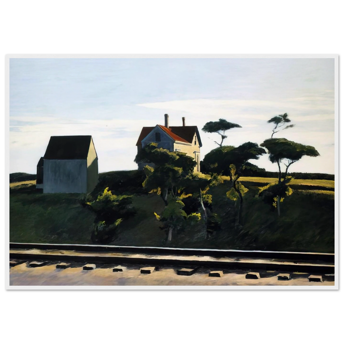 New York, New Haven and Hartford Framed Poster | Edward Hopper Framed Prints Wall Art | Edward Hopper Print