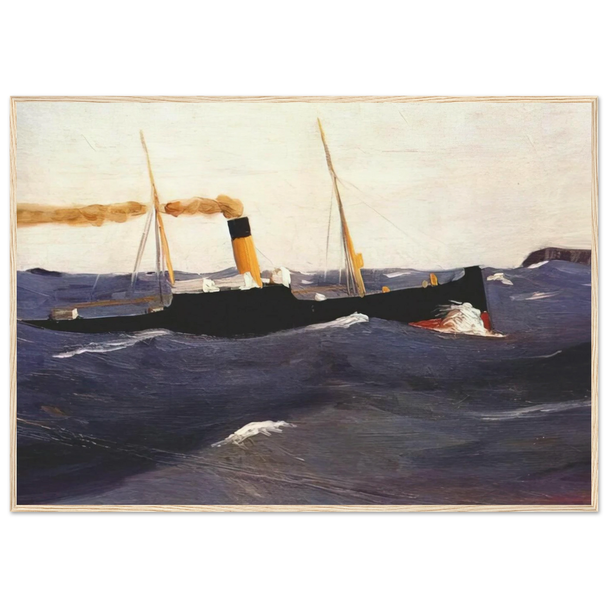 Tramp Steamer Framed Poster | Edward Hopper Framed Prints Wall Art | Edward Hopper Print