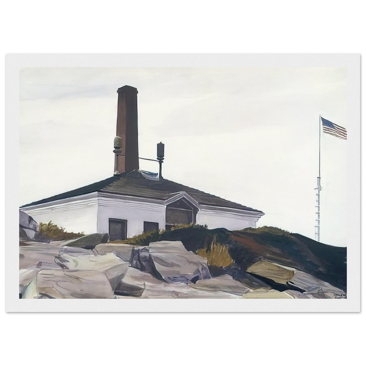 House of the Foghorn, I Framed Poster | Edward Hopper Framed Prints Wall Art | Edward Hopper Print