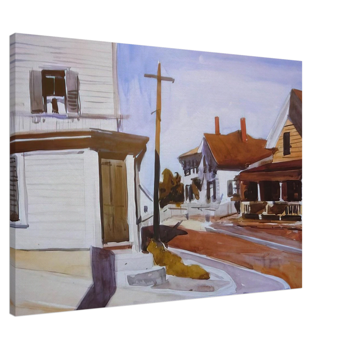 Street Corner Canvas | Edward Hopper Canvas | Edward Hopper Print