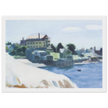 Small Town on Cove Framed Poster | Edward Hopper Framed Prints Wall Art | Edward Hopper Print
