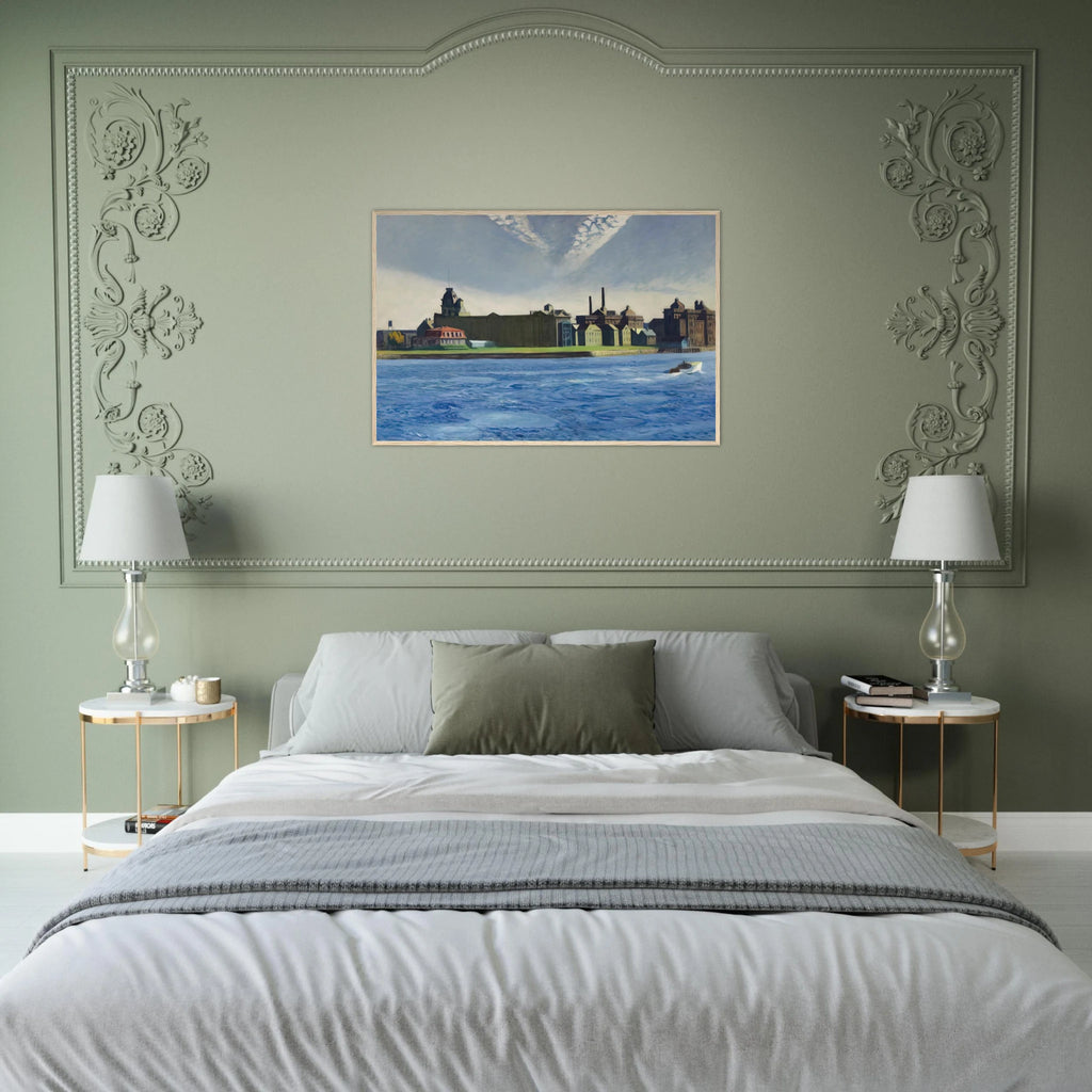 Blackwell s Island Framed Poster | Edward Hopper Framed Prints Wall Art | Edward Hopper Print