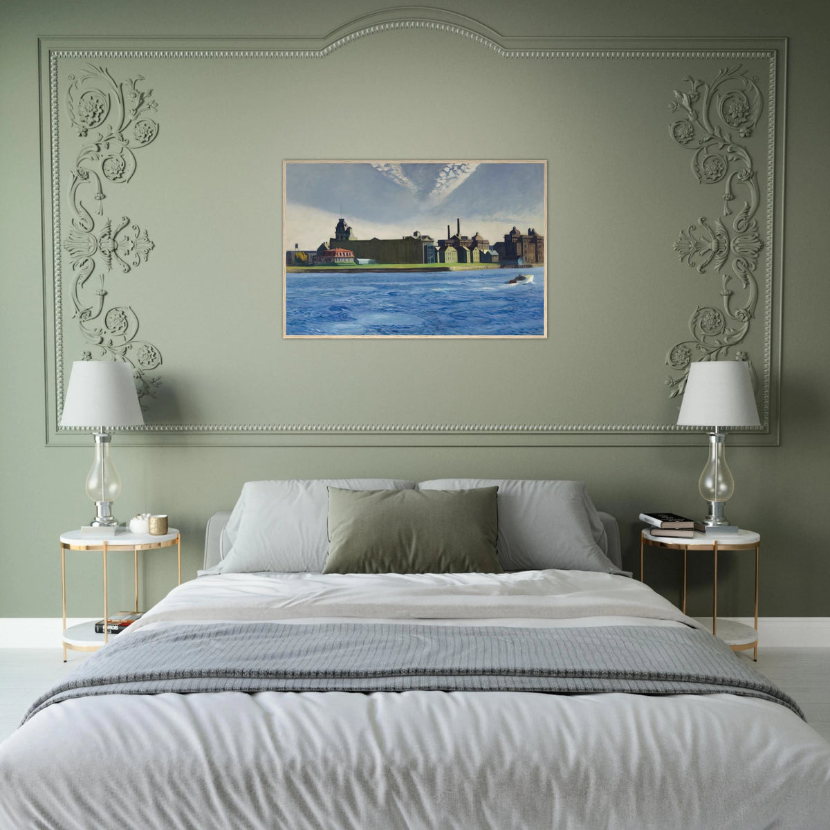 Blackwell s Island Framed Poster | Edward Hopper Framed Prints Wall Art | Edward Hopper Print