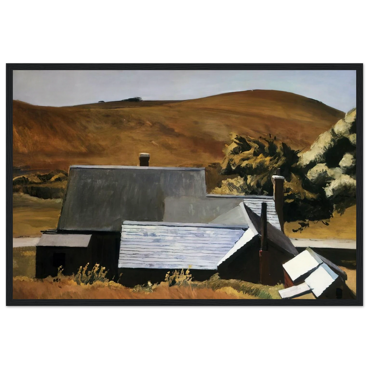 Burly Cobb s House, South Truro Framed Poster | Edward Hopper Framed Prints Wall Art | Edward Hopper Print