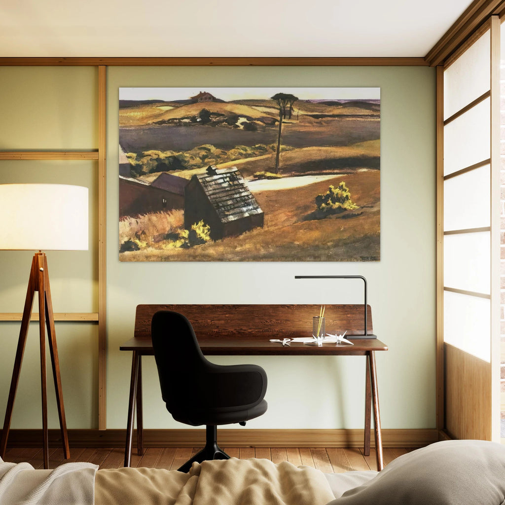 Burly Cobb Hen Coop and Barn Poster | Edward Hopper Poster | Edward Hopper Print
