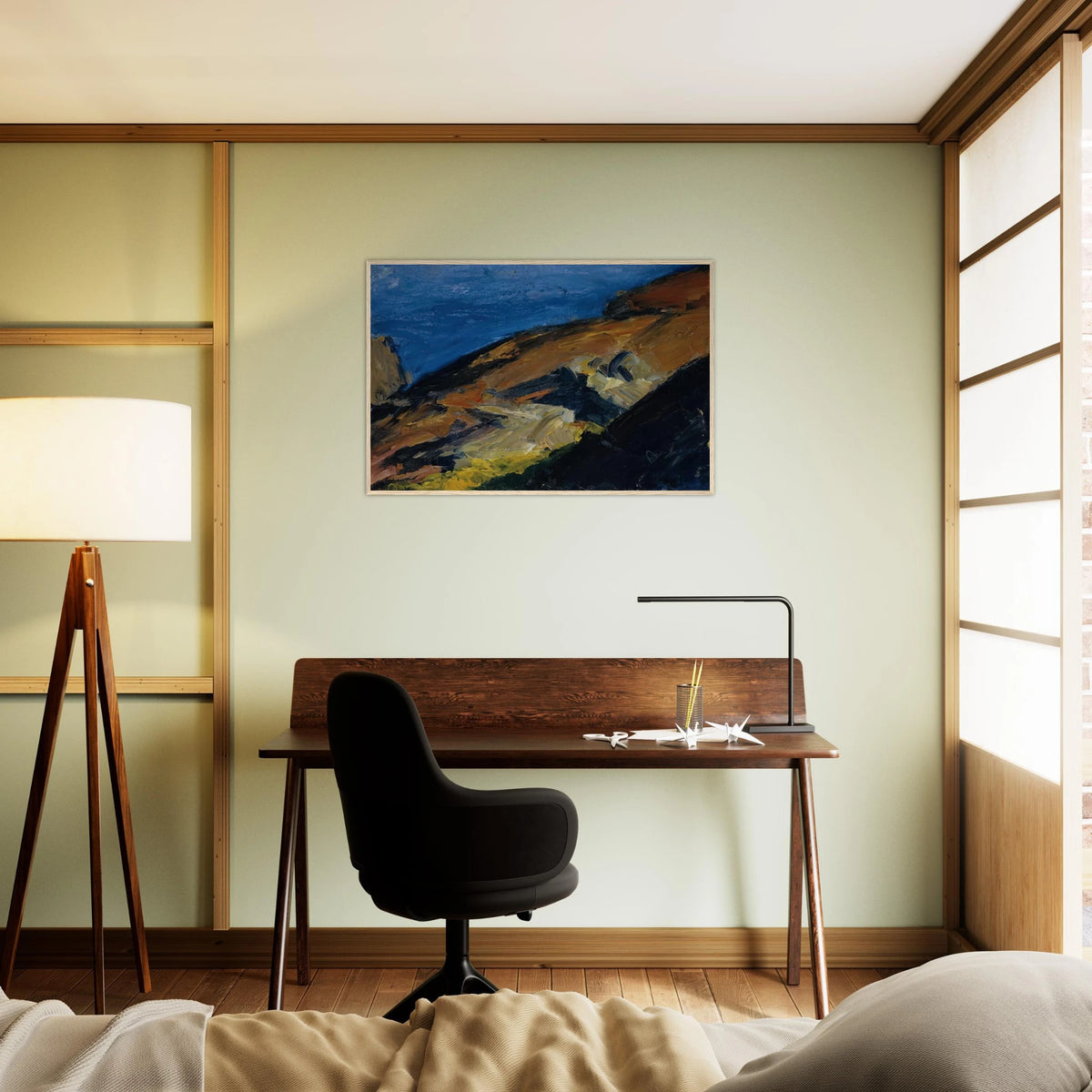 Rocks and Shore Framed Poster | Edward Hopper Framed Prints Wall Art | Edward Hopper Print