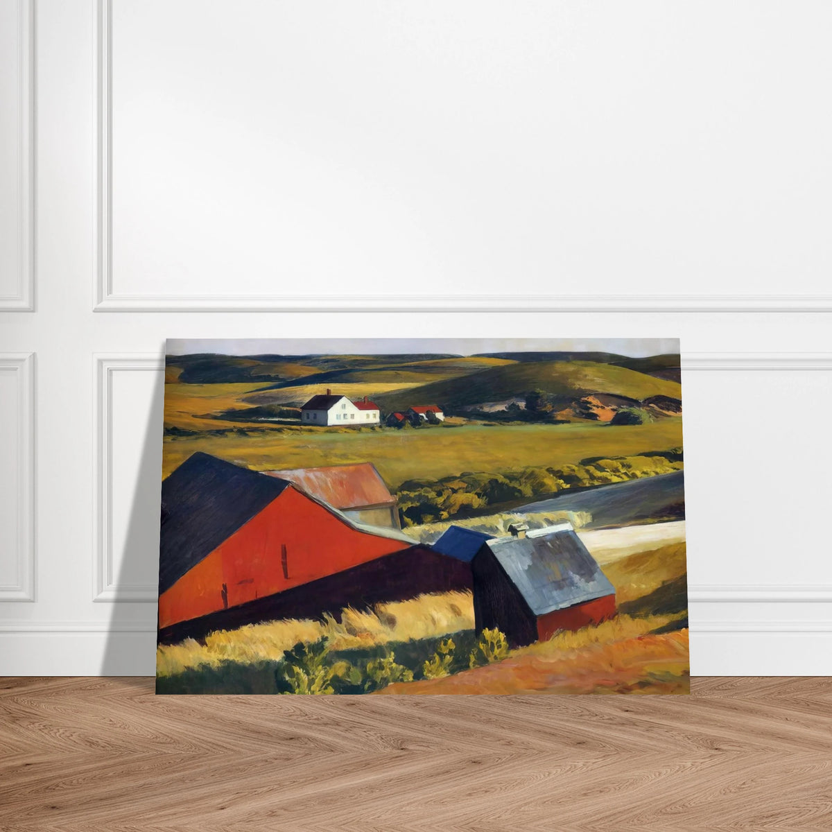 Cobbs Barns and Distant Houses Poster | Edward Hopper Poster | Edward Hopper Print