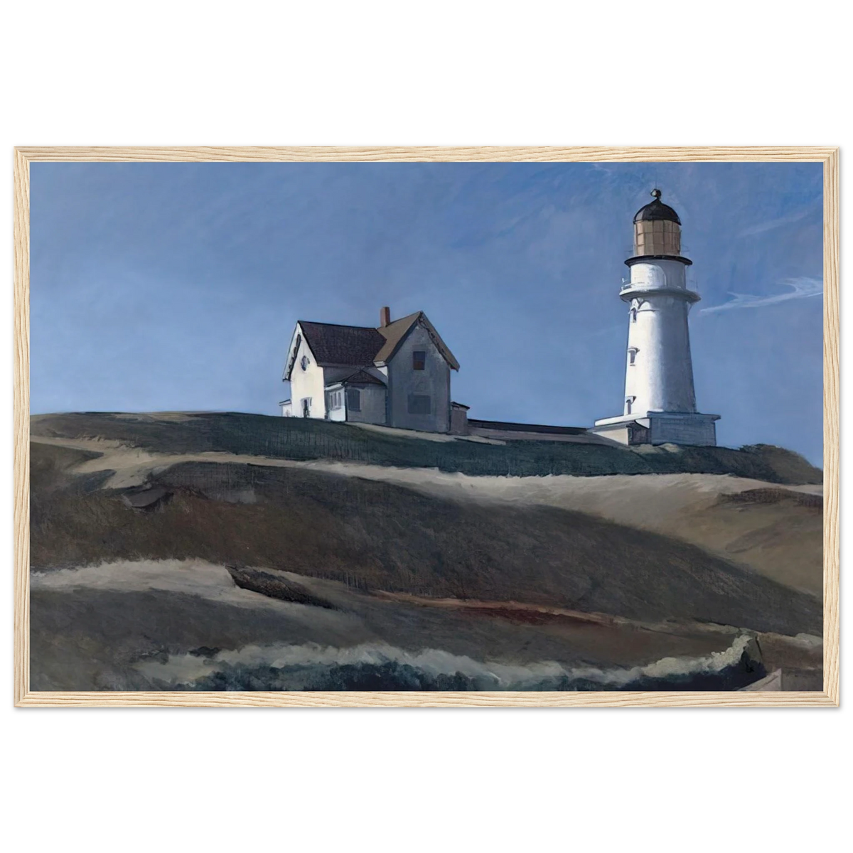 Lighthouse HIll Framed Poster | Edward Hopper Framed Prints Wall Art | Edward Hopper Print