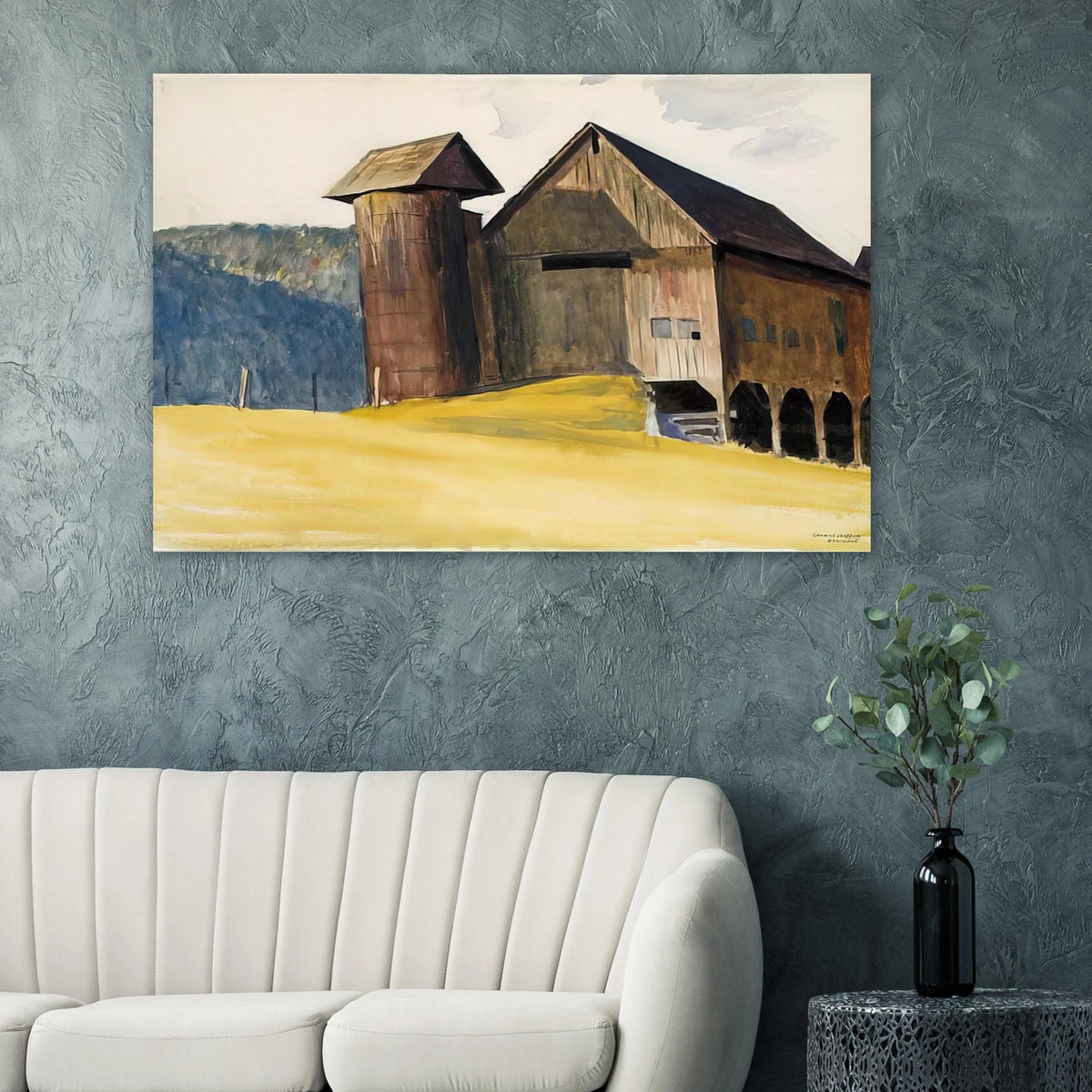 Barn and Silo, Vermont Poster | Edward Hopper Poster | Edward Hopper Print