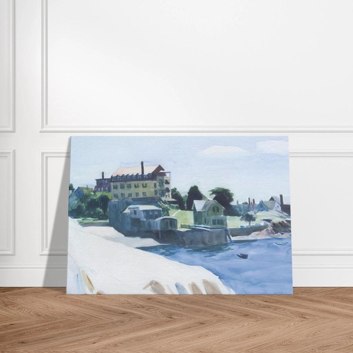 Small Town on Cove Canvas | Edward Hopper Canvas | Edward Hopper Print