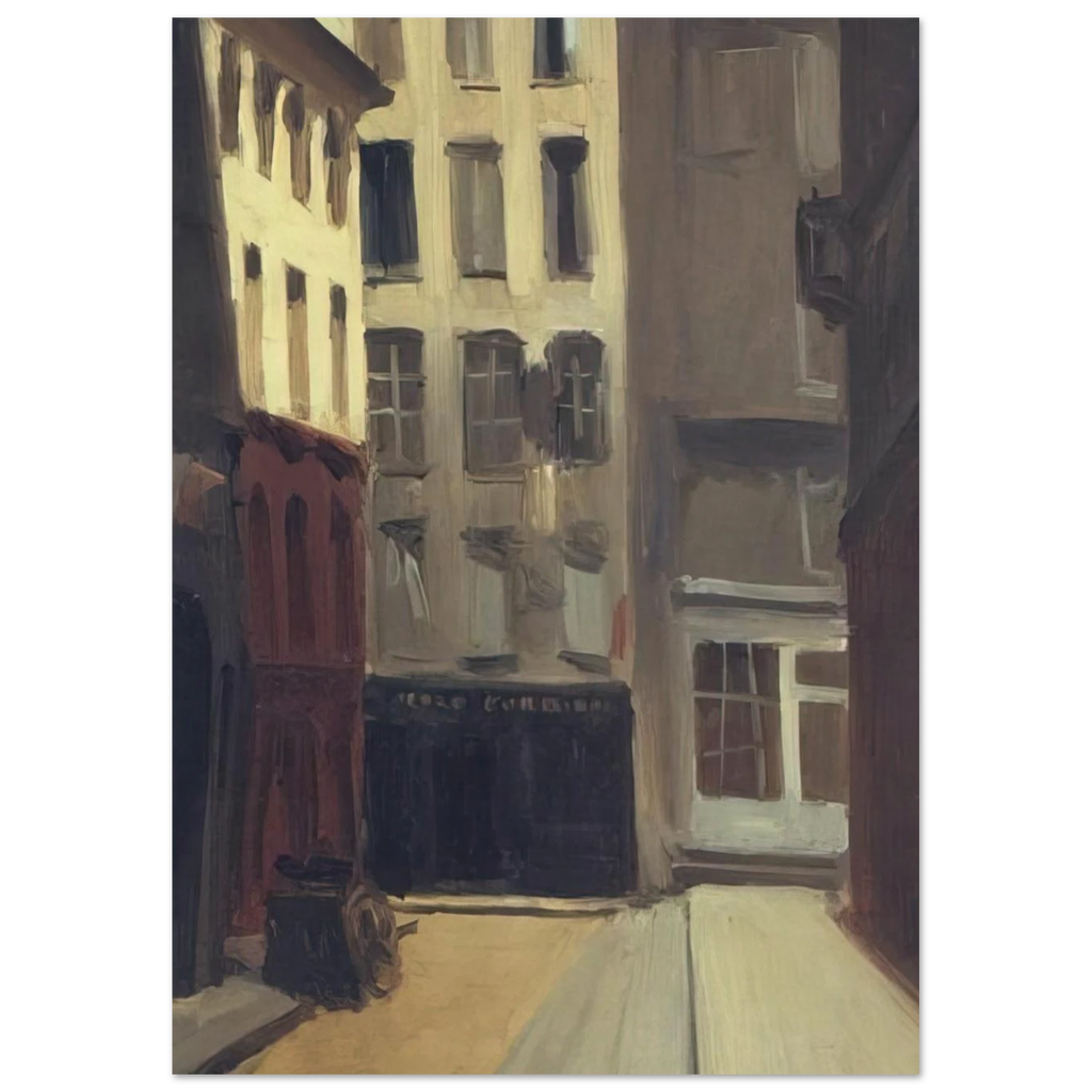 Paris Street Poster | Edward Hopper Poster | Edward Hopper Print