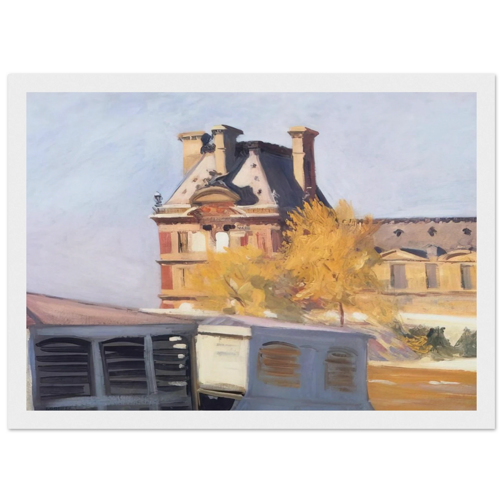 Le Pavillon de Flore Framed Poster | Edward Hopper Framed Prints Wall Art | Edward Hopper Print