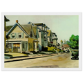 Sun on Prospect Street Gloucester, Massachusetts Framed Poster | Edward Hopper Framed Prints Wall Art | Edward Hopper Print