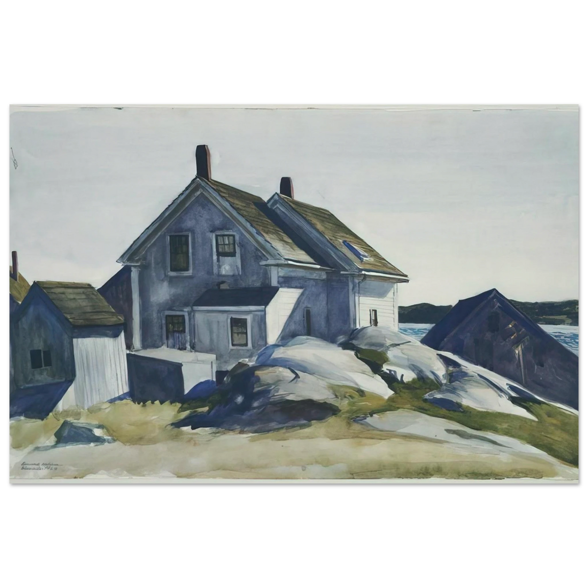House at the Fort, Gloucester Poster | Edward Hopper Poster | Edward Hopper Print