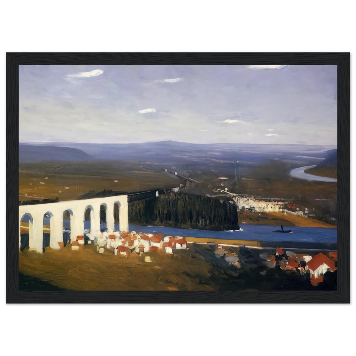 Valley of the Seine Framed Poster | Edward Hopper Framed Prints Wall Art | Edward Hopper Print