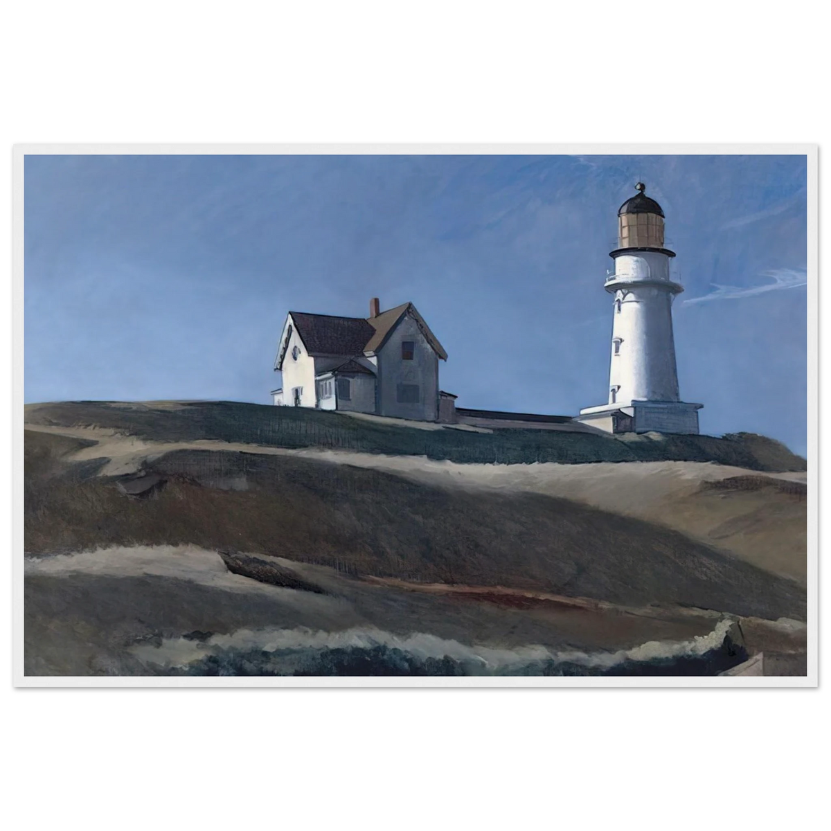 Lighthouse HIll Framed Poster | Edward Hopper Framed Prints Wall Art | Edward Hopper Print