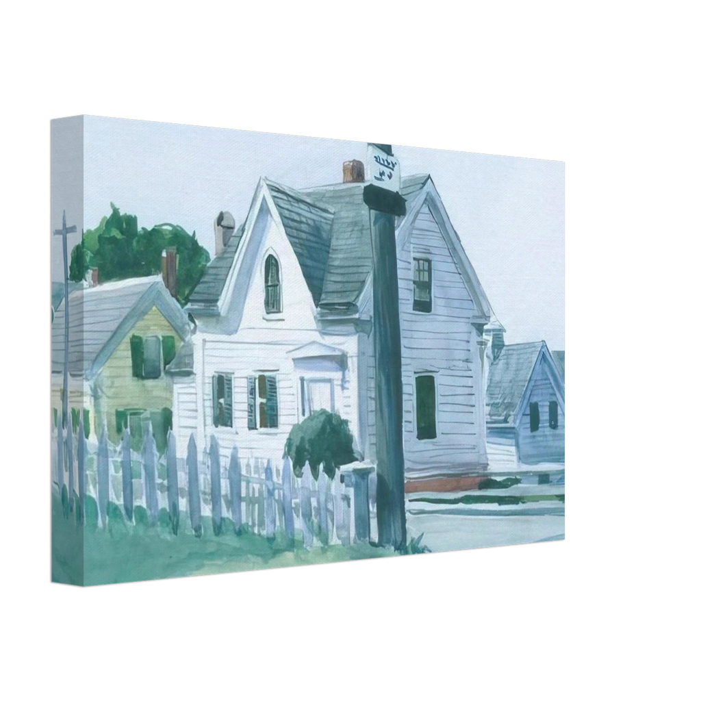 White House with Dormer Window Canvas | Edward Hopper Canvas | Edward Hopper Print