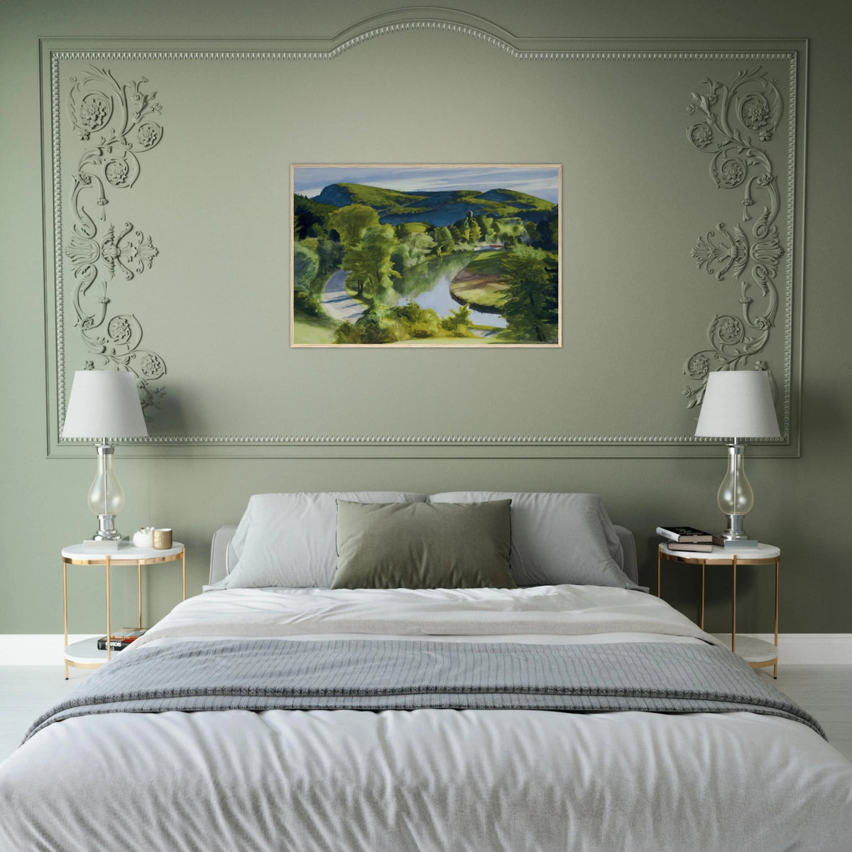 First Branch of the White River, Vermont Framed Poster | Edward Hopper Framed Prints Wall Art | Edward Hopper Print