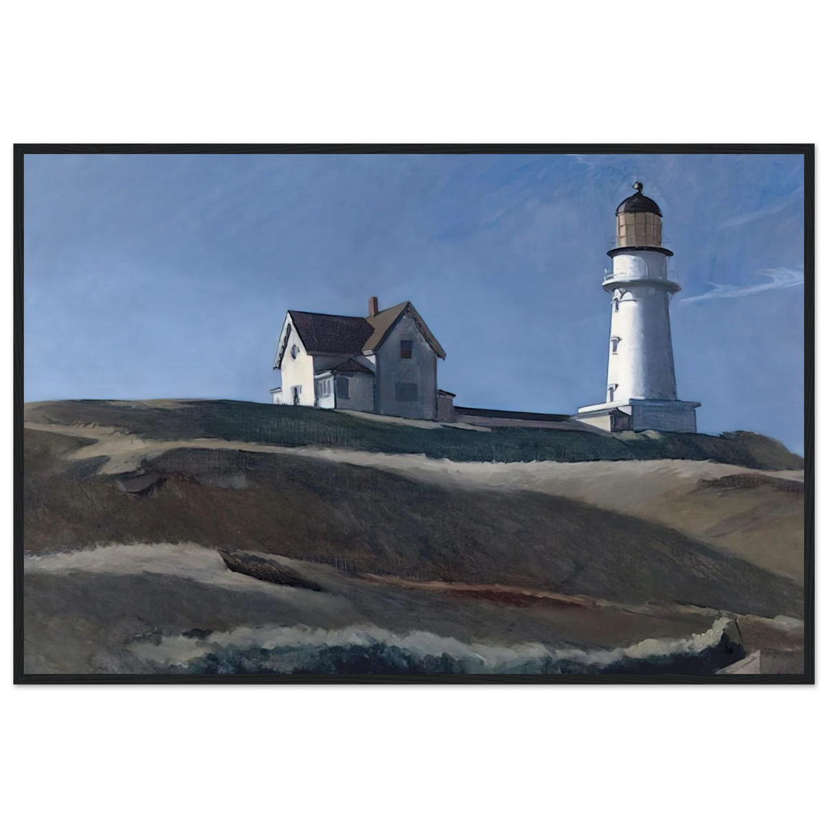 Lighthouse HIll Framed Poster | Edward Hopper Framed Prints Wall Art | Edward Hopper Print