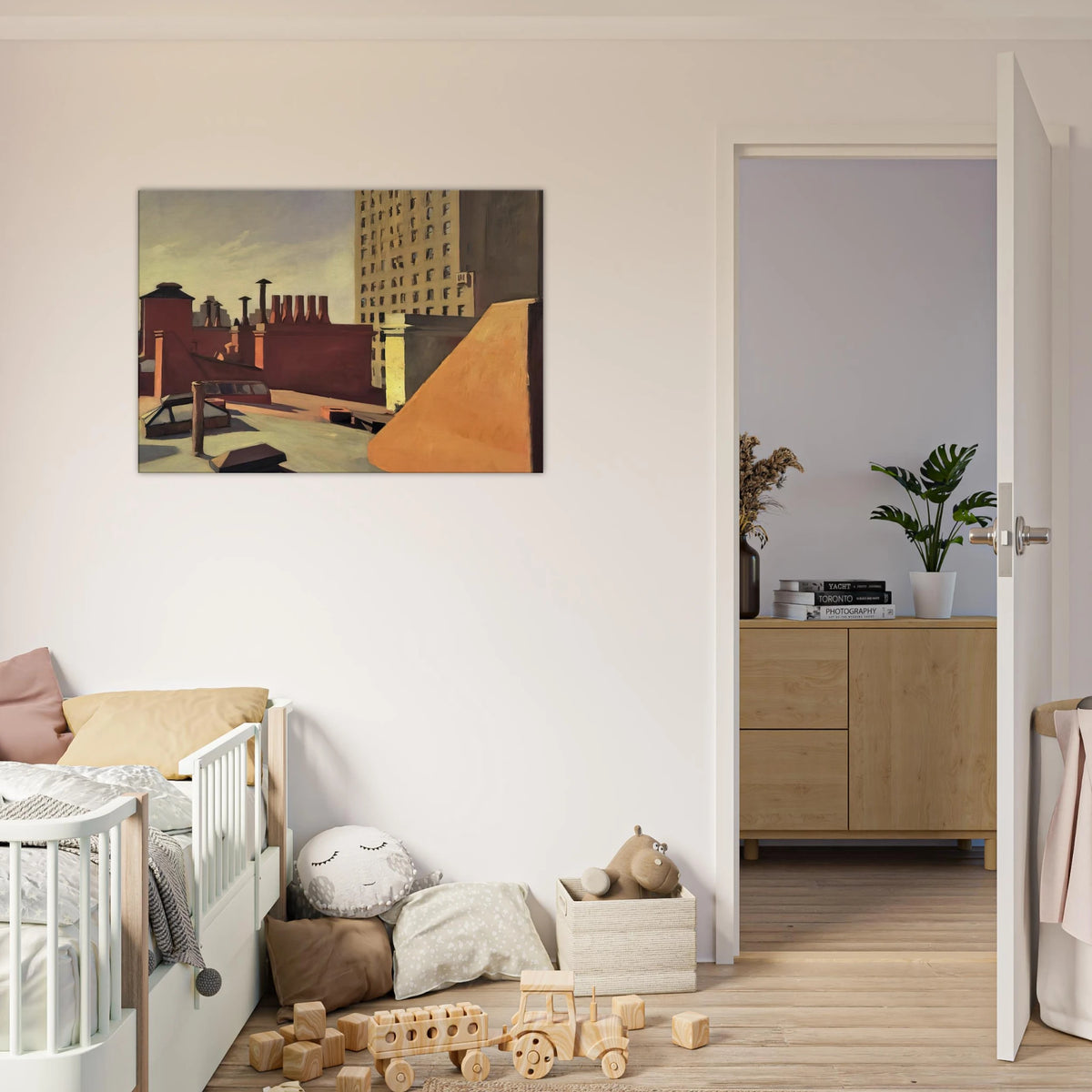 City Roofs Canvas | Edward Hopper Canvas | Edward Hopper Print