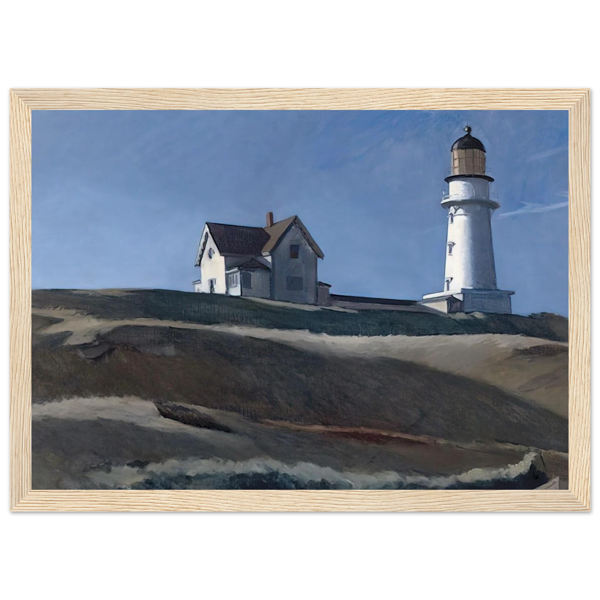 Lighthouse HIll Framed Poster | Edward Hopper Framed Prints Wall Art | Edward Hopper Print
