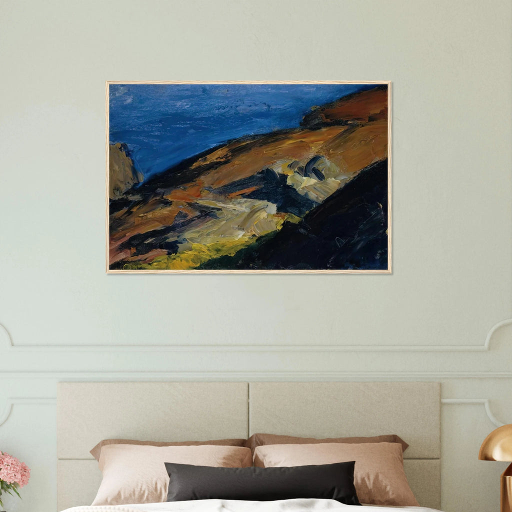 Rocks and Shore Framed Poster | Edward Hopper Framed Prints Wall Art | Edward Hopper Print