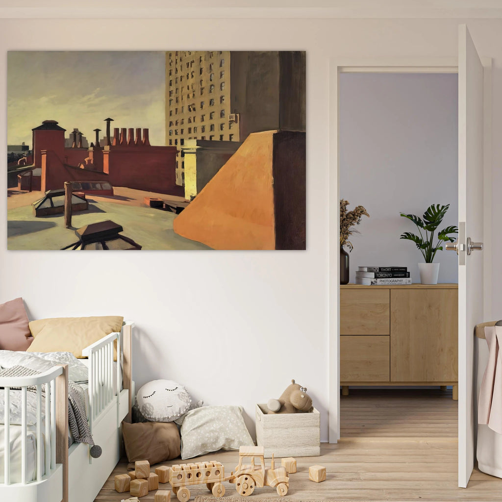 City Roofs Poster | Edward Hopper Poster | Edward Hopper Print