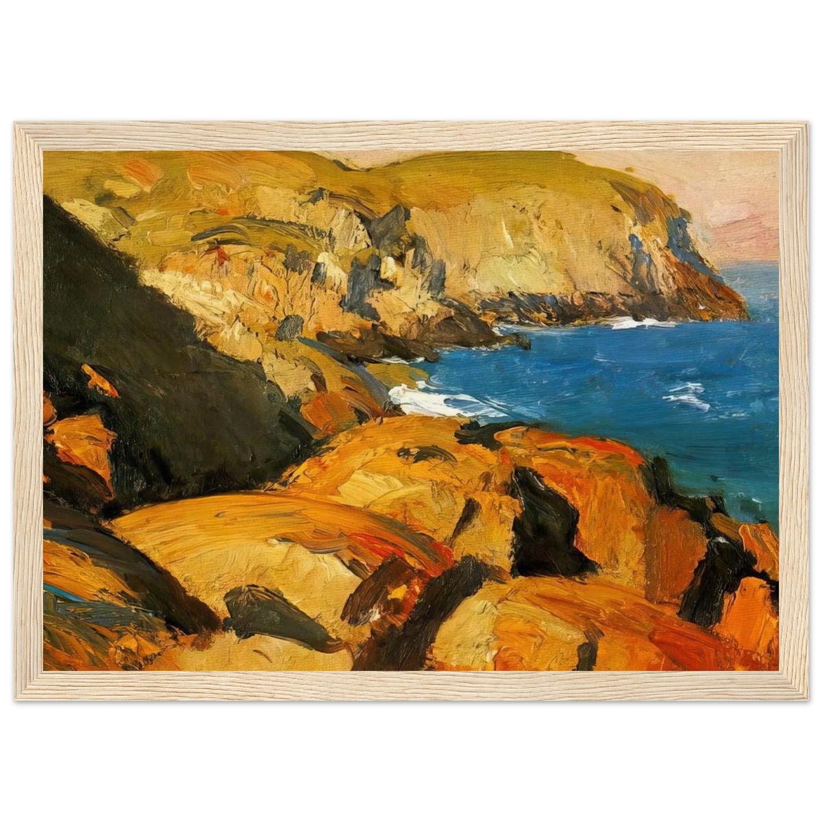 Blackhead, Monhegan Framed Poster | Edward Hopper Framed Prints Wall Art | Edward Hopper Print