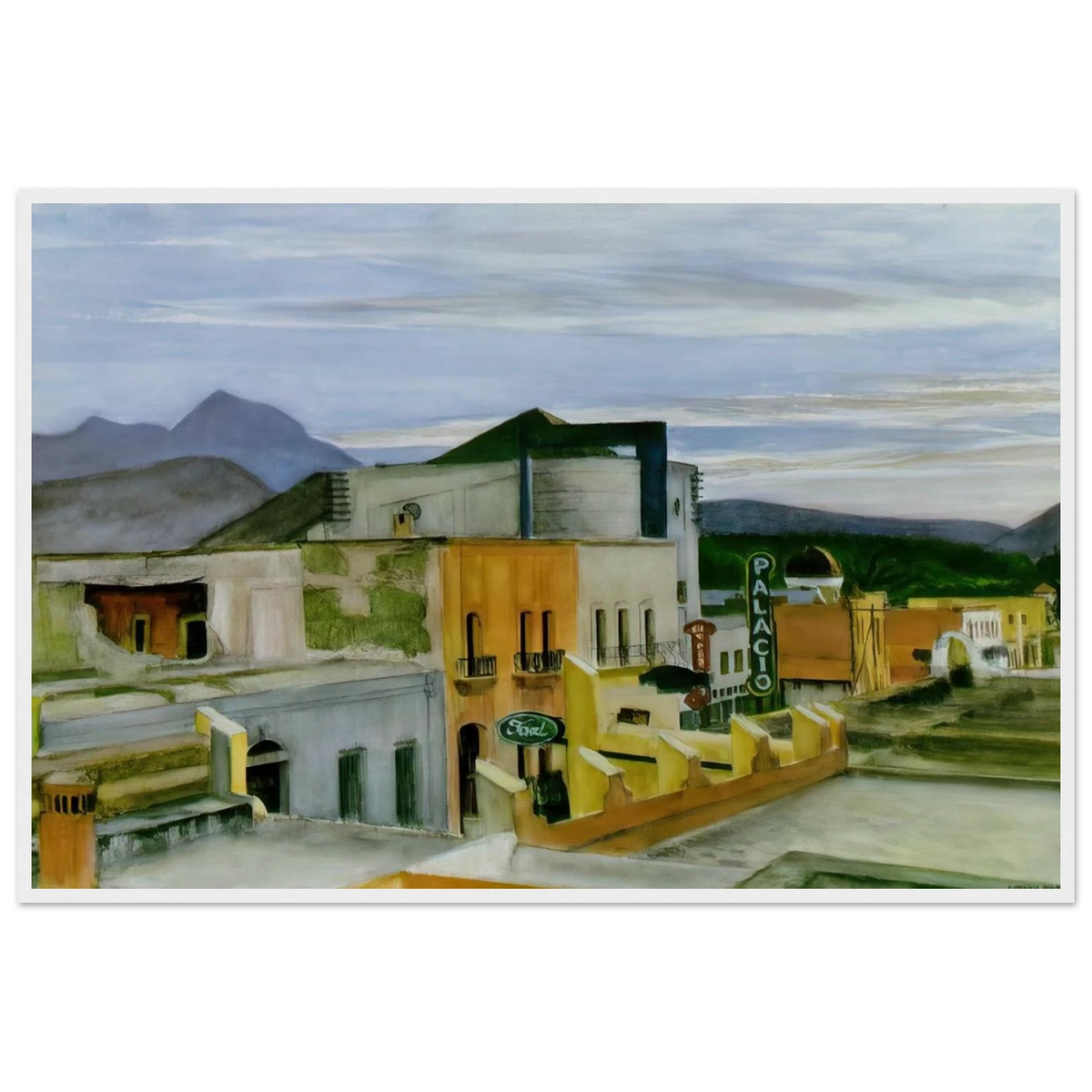 El Palacio Framed Poster | Edward Hopper Framed Prints Wall Art | Edward Hopper Print
