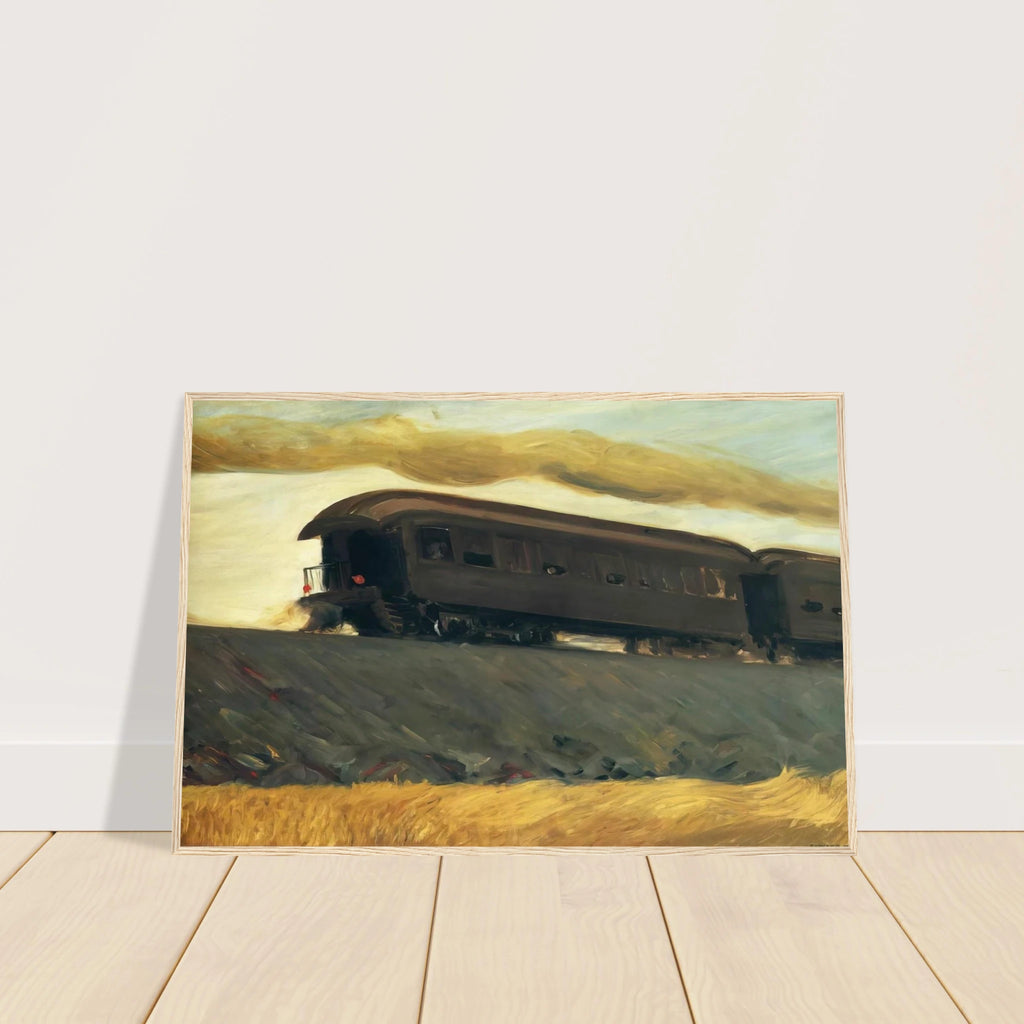 Railroad Train Framed Poster | Edward Hopper Framed Prints Wall Art | Edward Hopper Print
