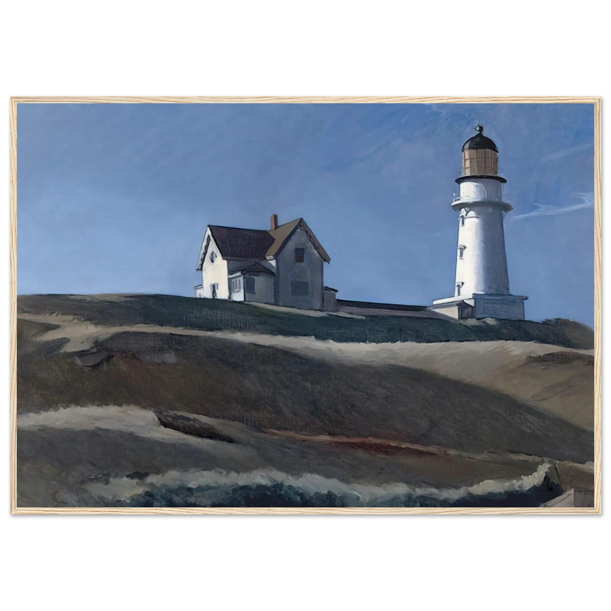 Lighthouse HIll Framed Poster | Edward Hopper Framed Prints Wall Art | Edward Hopper Print