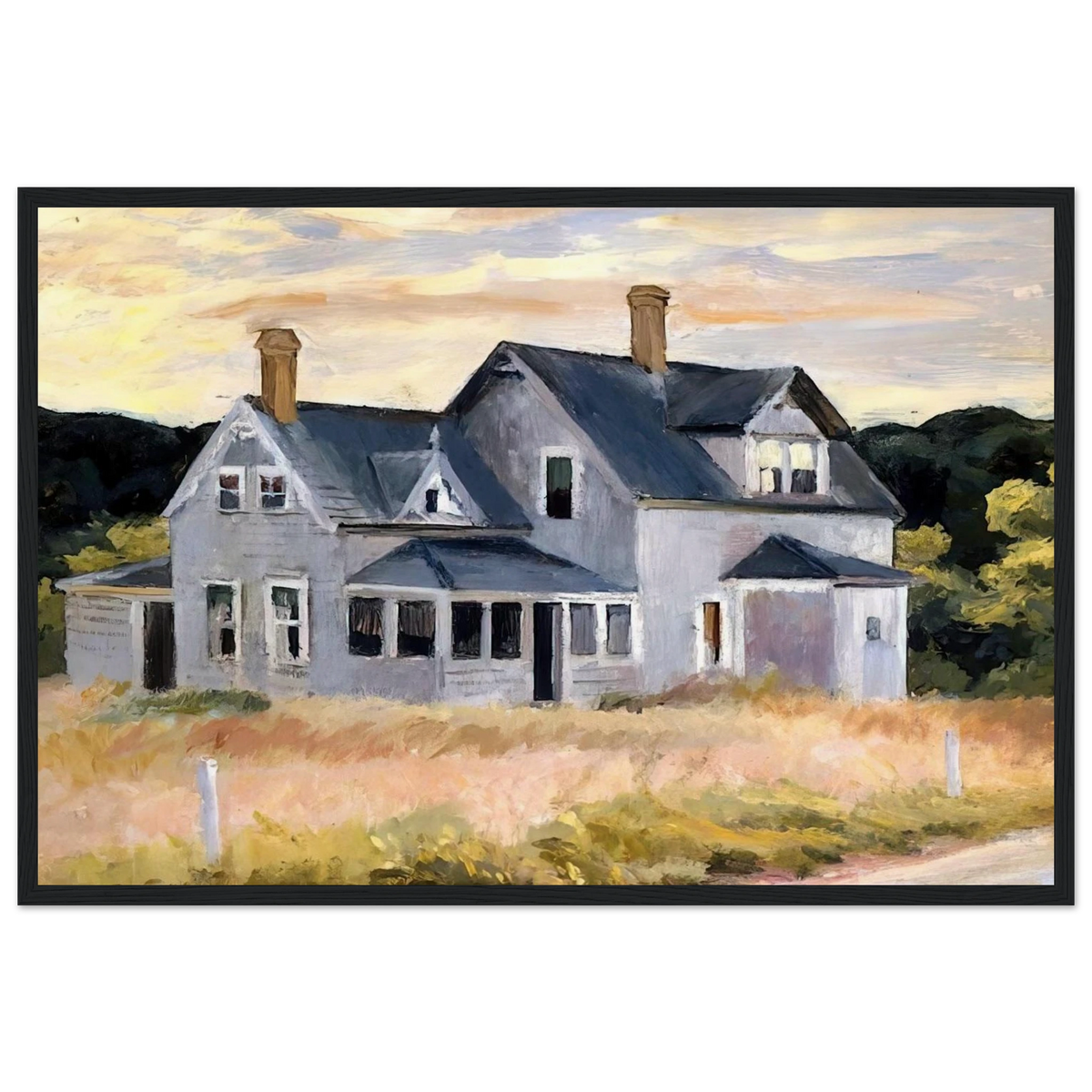 House by a Road Framed Poster | Edward Hopper Framed Prints Wall Art | Edward Hopper Print
