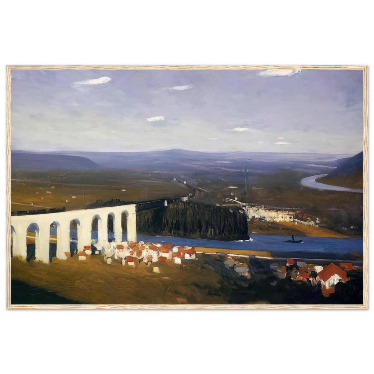 Valley of the Seine Framed Poster | Edward Hopper Framed Prints Wall Art | Edward Hopper Print