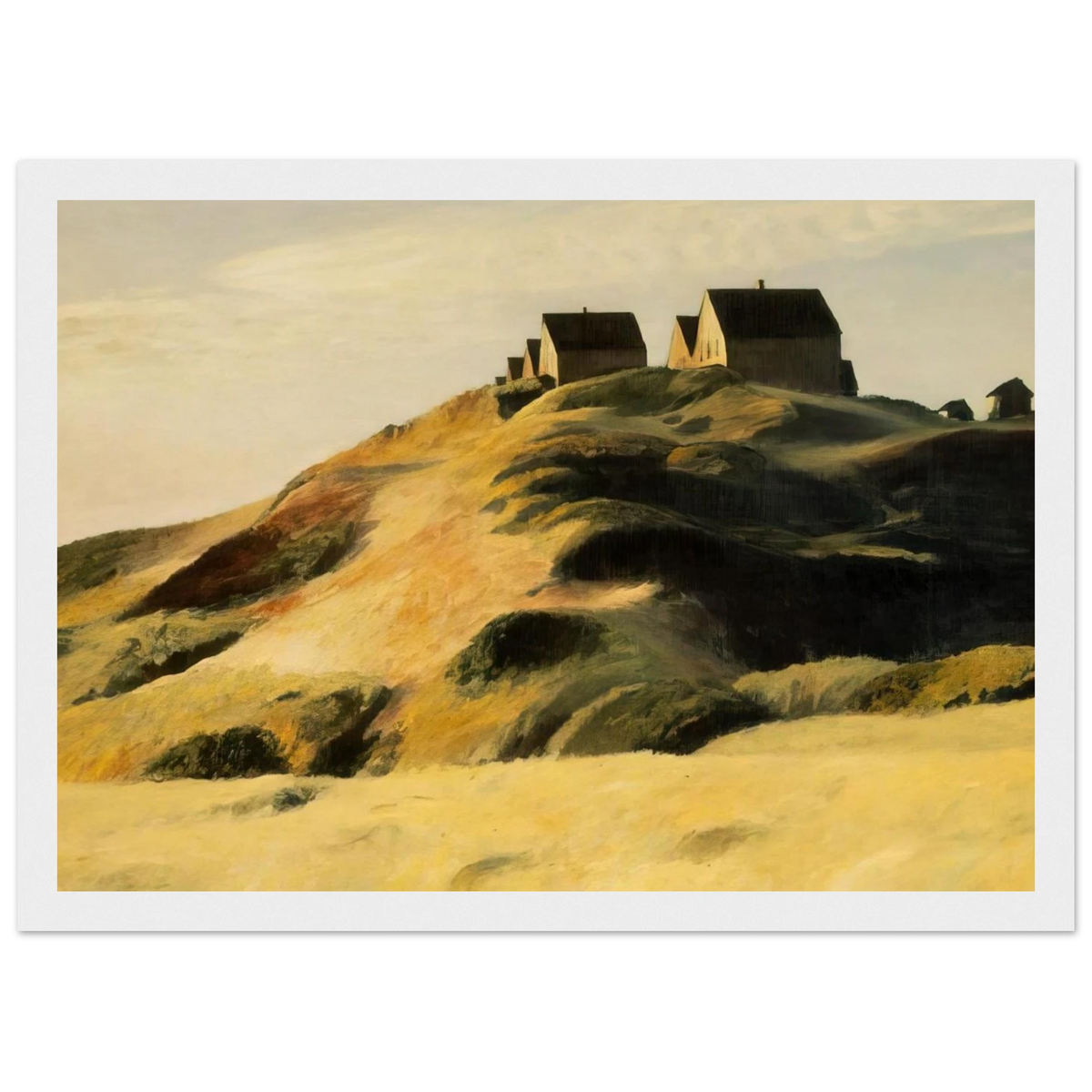 Corn Hill Framed Poster | Edward Hopper Framed Prints Wall Art | Edward Hopper Print