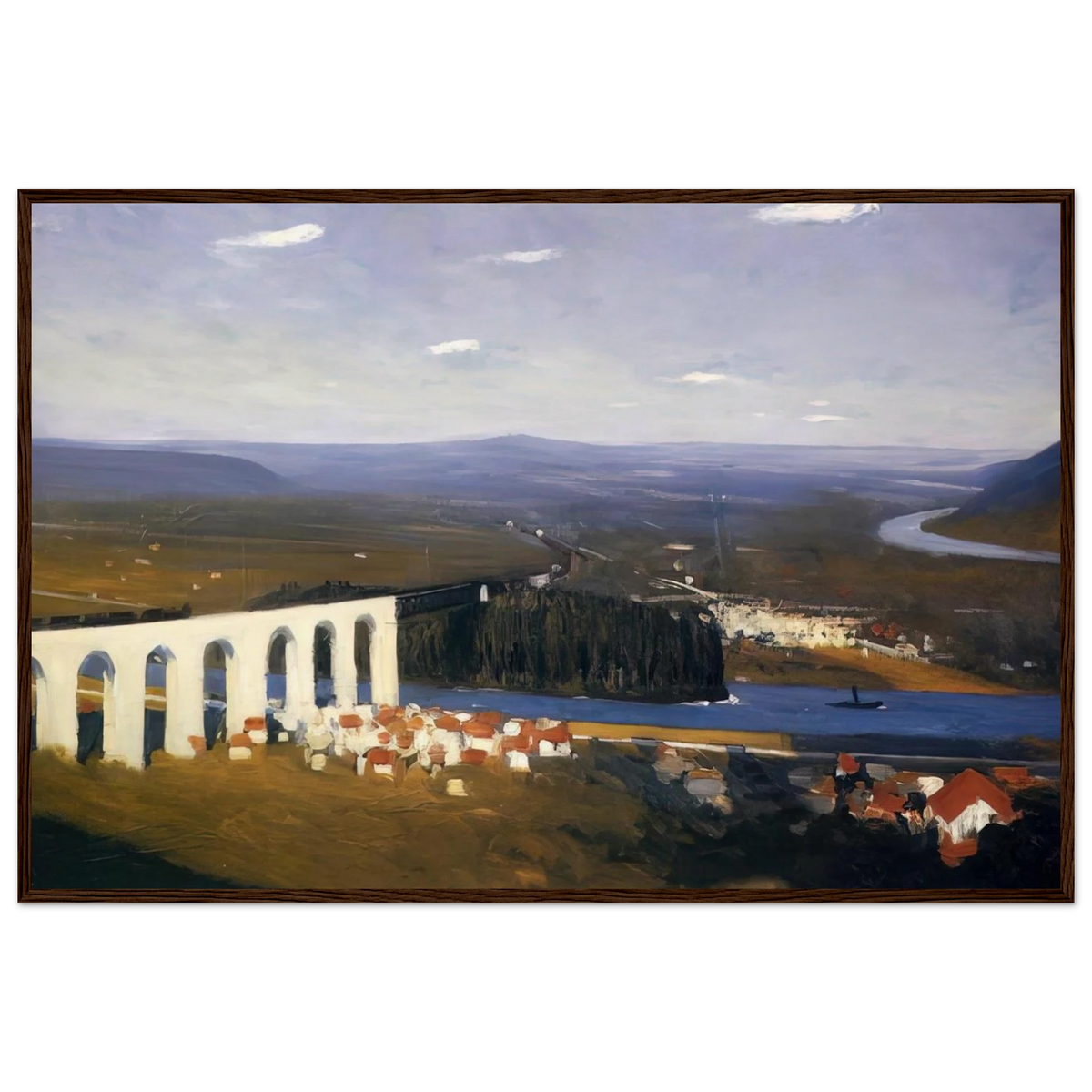 Valley of the Seine Framed Poster | Edward Hopper Framed Prints Wall Art | Edward Hopper Print