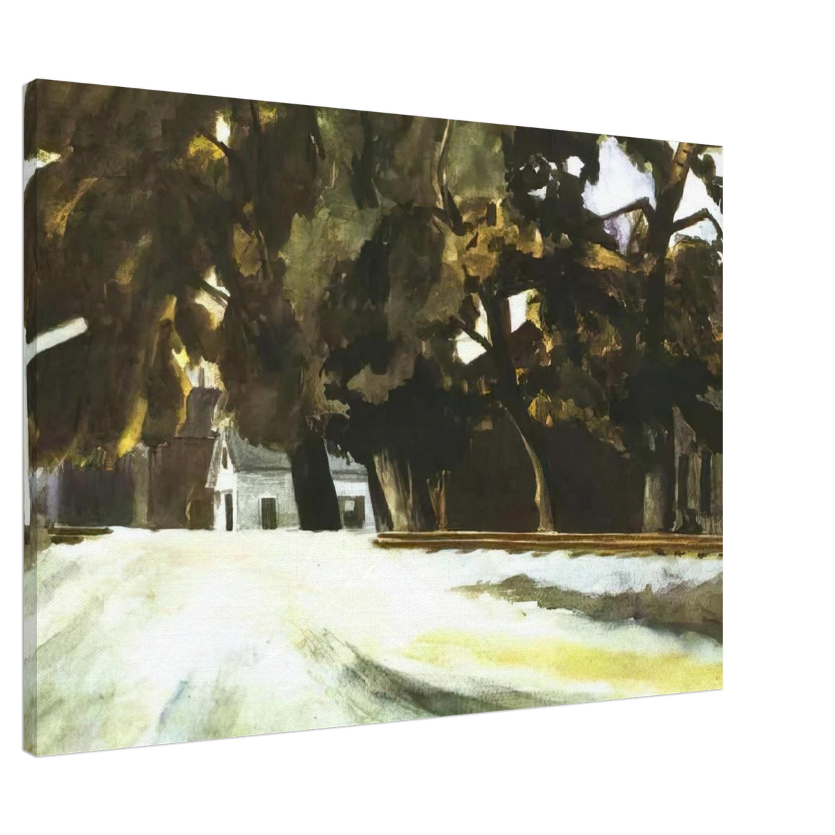 Railroad Crossing Canvas | Edward Hopper Canvas | Edward Hopper Print