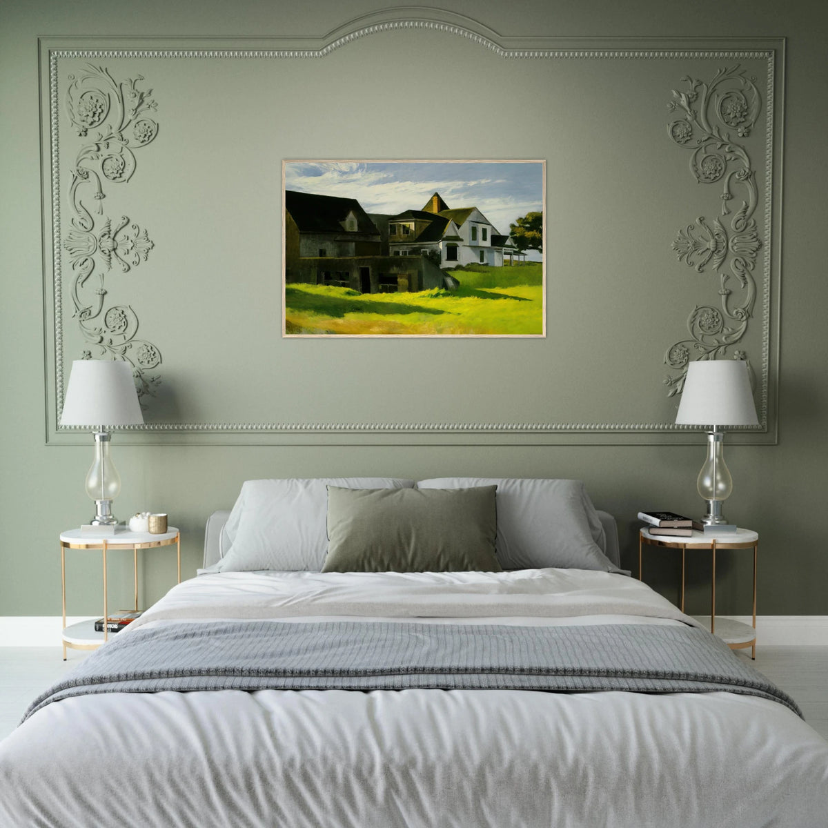 Cape Cod Afternoon Framed Poster | Edward Hopper Framed Prints Wall Art | Edward Hopper Print