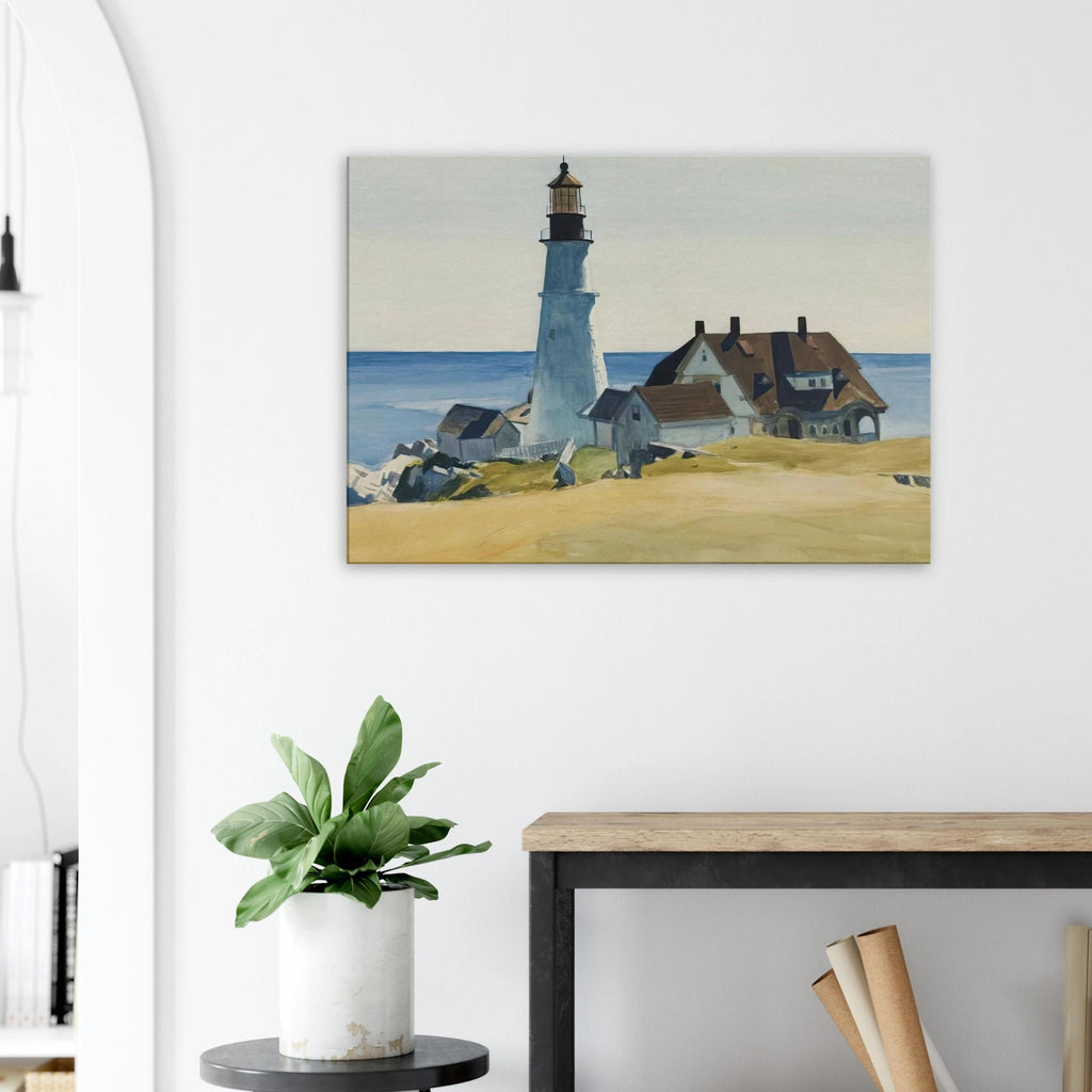 Lighthouse and Buildings, Portland Head, Cape Elizabeth, Maine Canvas | Edward Hopper Canvas | Edward Hopper Print